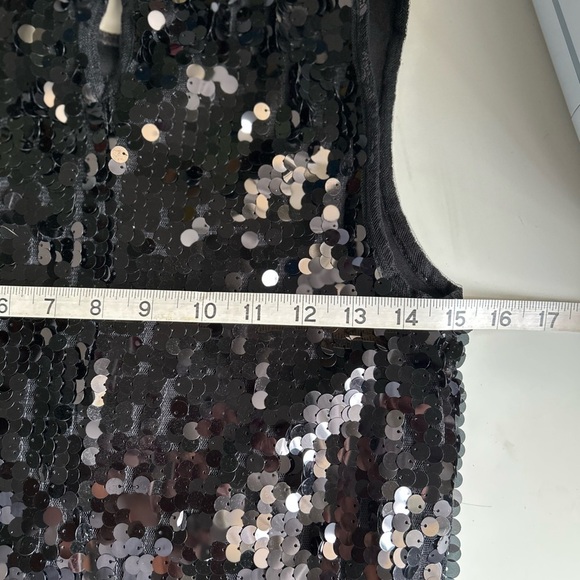 Speechless Black Sequin Shift Dress Size Medium - Picture 7 of 9